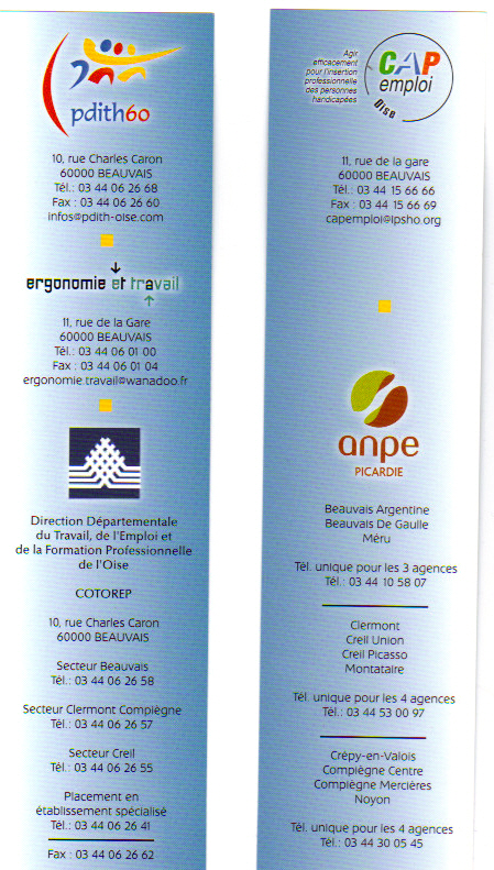 Support de Com - exemple de marque page annuel du PDITH